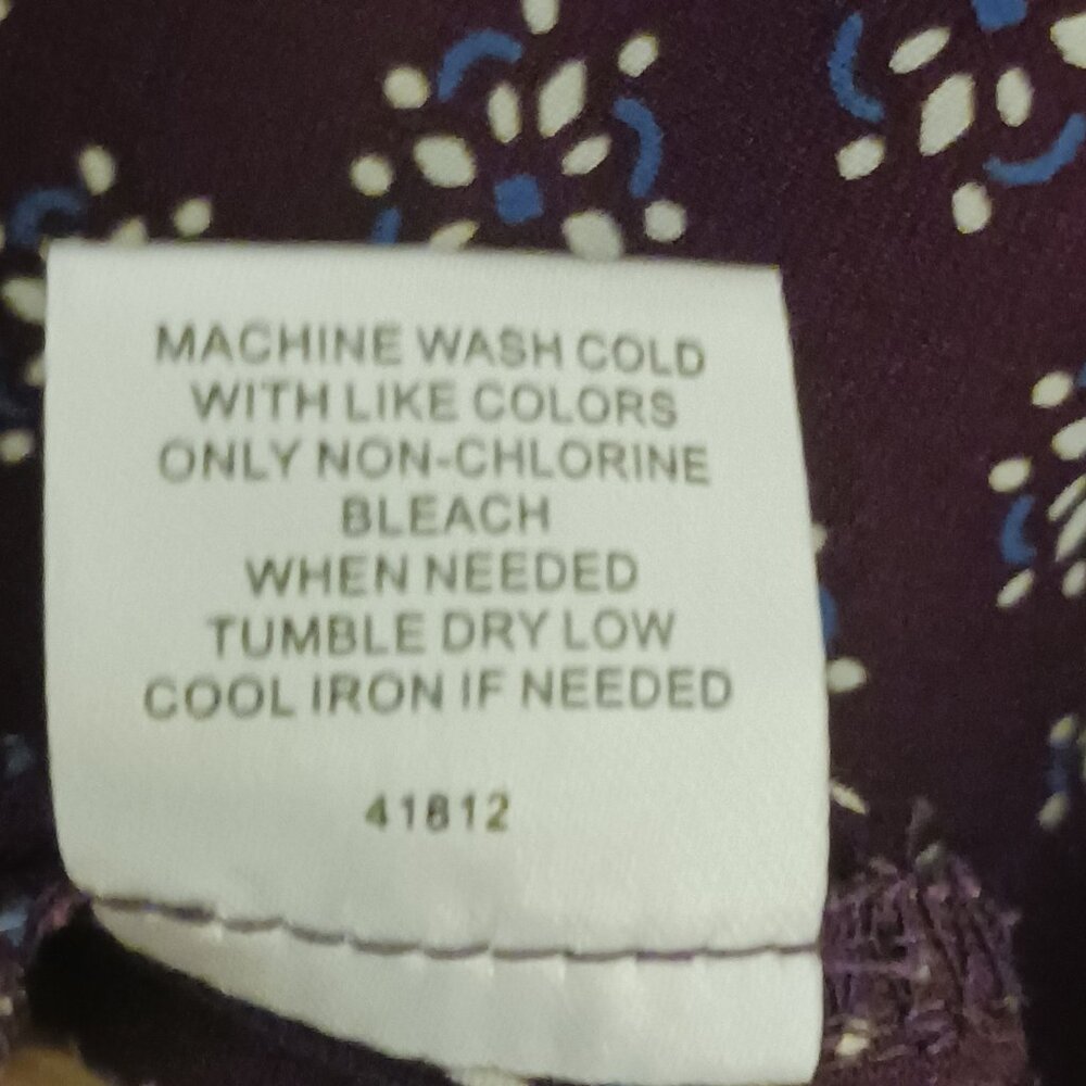 41 Hawthorn Stitch Fix Jimena Shirt Dress Purple Geometric Print XXL EUC Workwea - Picture 13 of 13
